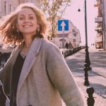 woman smiling