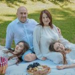 Family at picnic